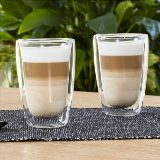 HI Latte Macchiato Gläser 2 Stk. 400 ml Transparent - Pazzar.ch