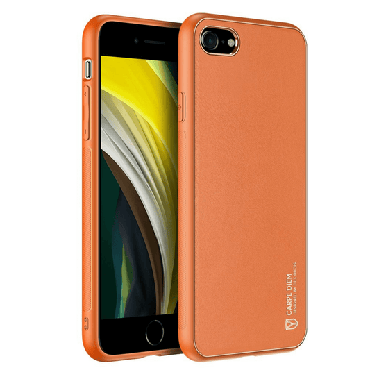 Dux Ducis - iPhone SE (2020) / iPhone 8 / iPhone 7 Back Cover Yolo Series PU-Leder Schutzhülle - Orange - Pazzar.ch