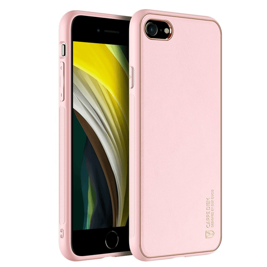Dux Ducis - iPhone SE (2020) / iPhone 8 / iPhone 7 Back Cover Yolo Series PU-Leder Schutzhülle - Pink - Pazzar.ch