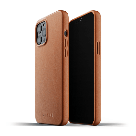 Mujjo - iPhone 12 / iPhone 12 Pro Full Leather Case - Braun - Pazzar.ch