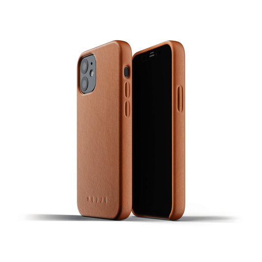Mujjo - iPhone 12 Mini Full Leather Case - Braun - Pazzar.ch
