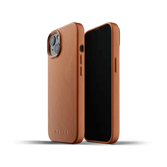 Mujjo - iPhone 13 Full Leather Case - Braun - Pazzar.ch