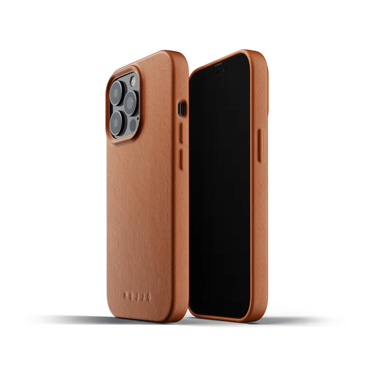 Mujjo - iPhone 13 Pro Full Leather Case - Braun - Pazzar.ch