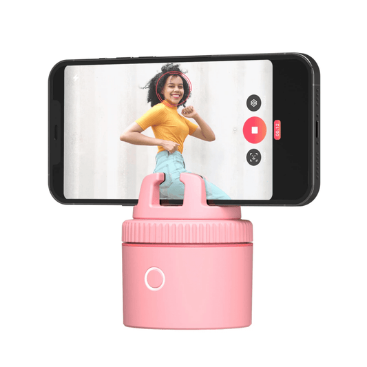 Pivo - Clevere 360 Grad drehbare Auto-Tracking Halterung für das Smartphone - Pink - Pazzar.ch