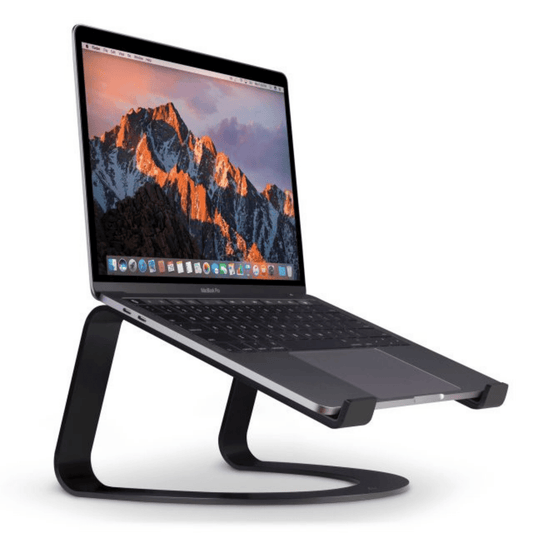 TWELVE SOUTH Curve - Eleganter Aluminium Ständer für MacBooks & Notebooks - Mattschwarz - Pazzar.ch