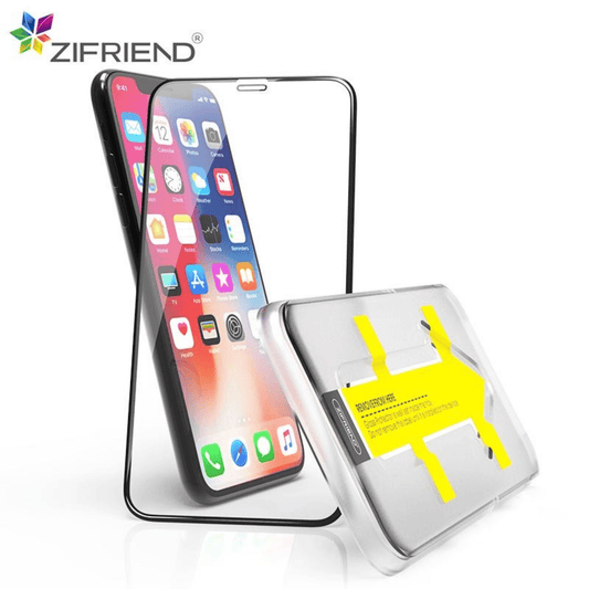ZIFRIEND - iPhone XS / iPhone X Japanisches Asahi Displayschutz Glas mit Installationsrahmen (Easy APP) - Transparent - Pazzar.ch