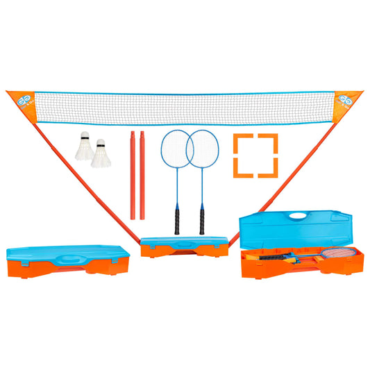 Get & Go Badminton-Set Blau und Orange - Pazzar.ch
