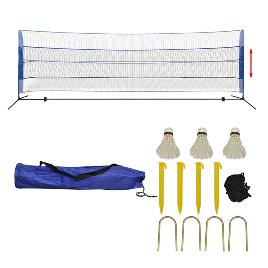 Badmintonnetz-Set mit Federbällen 500 x 155 cm - Pazzar.ch