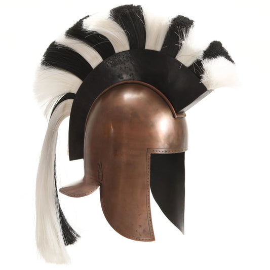 Griechischer Krieger-Helm Antik Replik für LARP Kupfern Stahl - Pazzar.ch