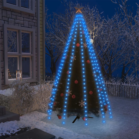 Weihnachtsbaum-Lichternetz mit 250 LEDs Blau 250 cm - Pazzar.ch