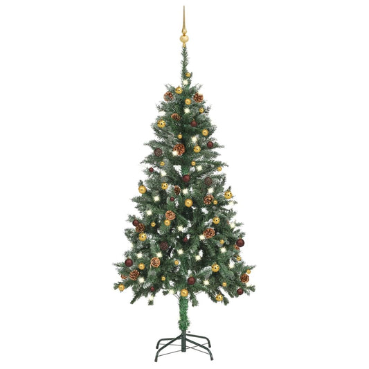 Künstlicher Weihnachtsbaum mit Beleuchtung & Kugeln 150 cm - Pazzar.ch