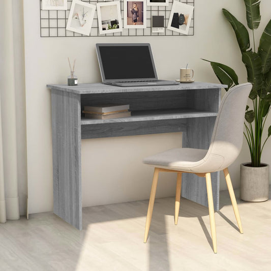 Schreibtisch Grau Sonoma 90x50x74 cm Holzwerkstoff - Pazzar.ch