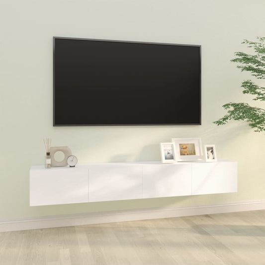 TV-Wandschränke 2 Stk. Weiß 100x30x30 cm Holzwerkstoff - Pazzar.ch