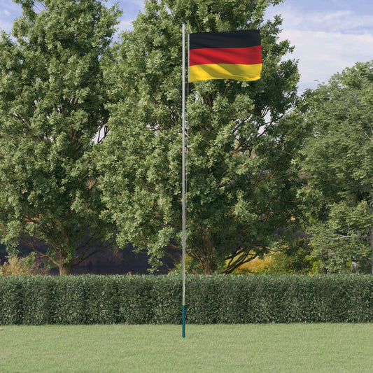 Flagge Deutschlands mit Mast 6,23 m Aluminium - Pazzar.ch