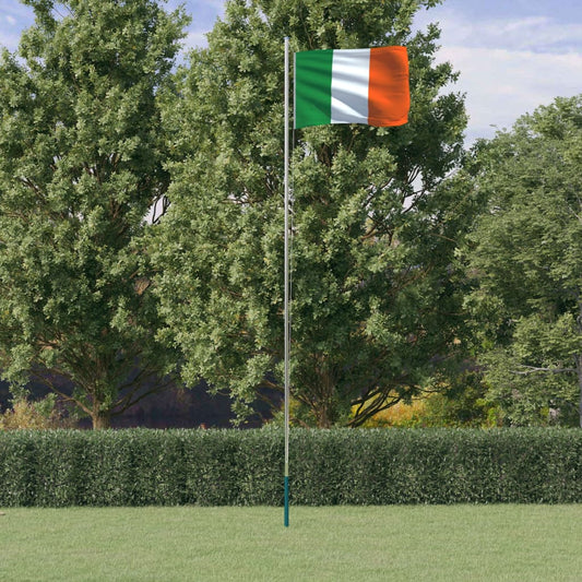 Flagge Irlands mit Mast 6,23 m Aluminium - Pazzar.ch