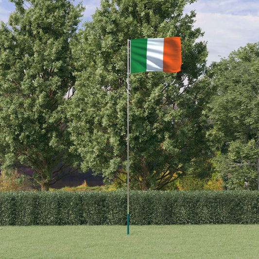 Flagge Irlands mit Mast 5,55 m Aluminium - Pazzar.ch