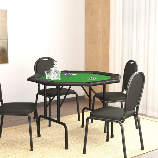 Pokertisch Klappbar 8 Spieler Grün 108x108x75 cm - Pazzar.ch