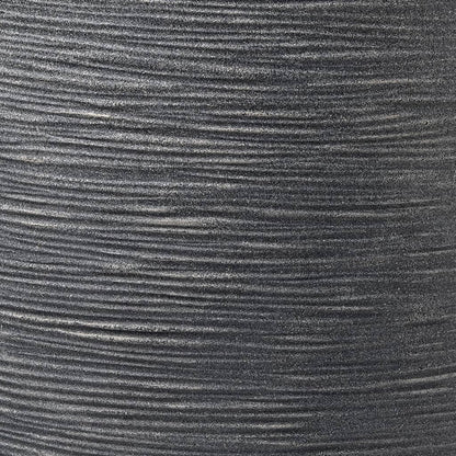 Blumentopf Waste Rib 43x41 cm Grau
