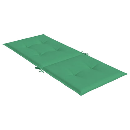 Gartenstuhlauflagen für Hochlehner 2 Stk. Grün 120x50x3cm Stoff - Pazzar.ch