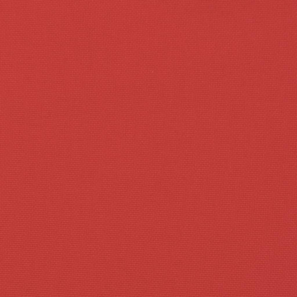 Gartenstuhlauflagen für Hochlehner 4 Stk. Rot 120x50x3 cm Stoff - Pazzar.ch
