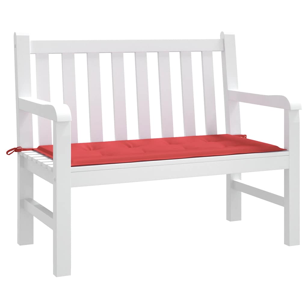 Gartenbank-Auflage Rot 120x50x4 cm Oxford-Gewebe