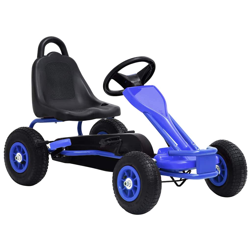 Pedal Go-Kart mit Luftreifen Blau - Pazzar.ch