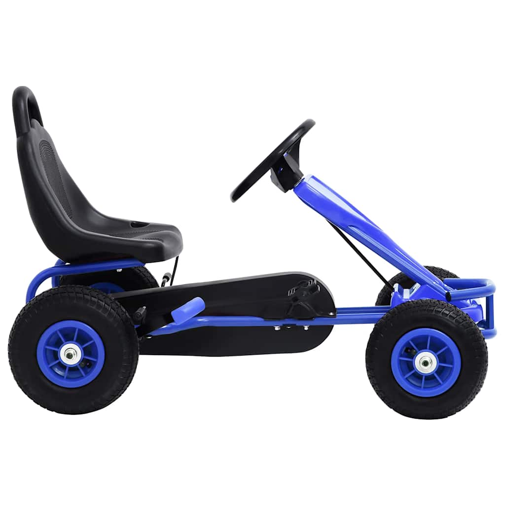 Pedal Go-Kart mit Luftreifen Blau - Pazzar.ch