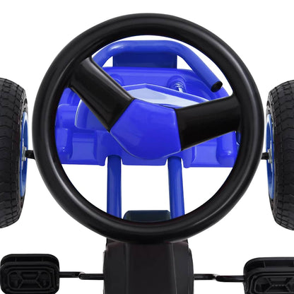 Pedal Go-Kart mit Luftreifen Blau - Pazzar.ch