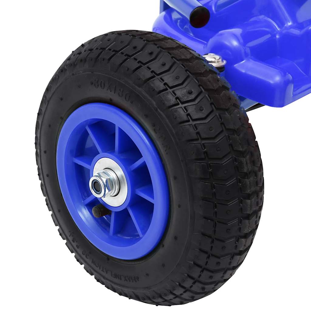 Pedal Go-Kart mit Luftreifen Blau - Pazzar.ch