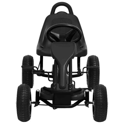 Pedal Go-Kart mit Luftreifen Schwarz - Pazzar.ch