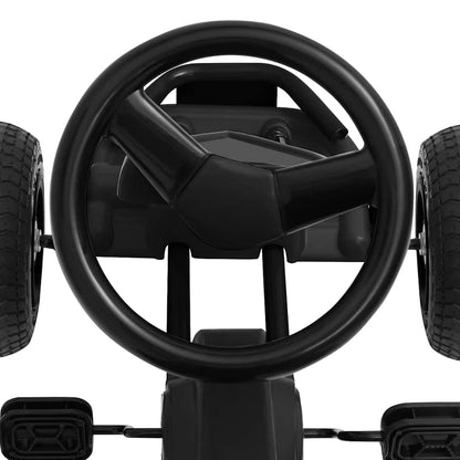 Pedal Go-Kart mit Luftreifen Schwarz - Pazzar.ch