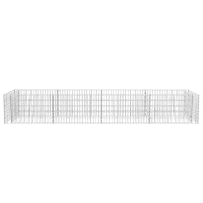 Gabionen-Hochbeet Stahl 360×90×50 cm - Pazzar.ch