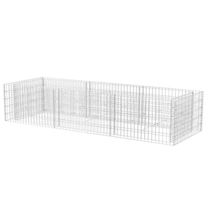 Gabionen-Hochbeet Stahl 270×90×50 cm - Pazzar.ch