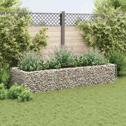 Gabionen-Hochbeet Stahl 270×90×50 cm - Pazzar.ch