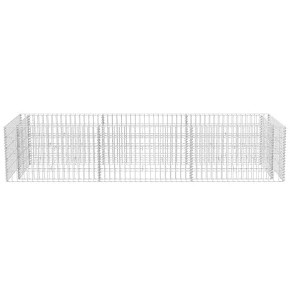 Gabionen-Hochbeet Stahl 270×90×50 cm - Pazzar.ch