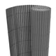 Gartenzaun Doppelseitig PVC 90 x 300 cm Grau