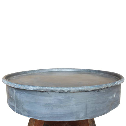 Couchtisch Gemischtes Altholz 60x45 cm Silbern - Pazzar.ch