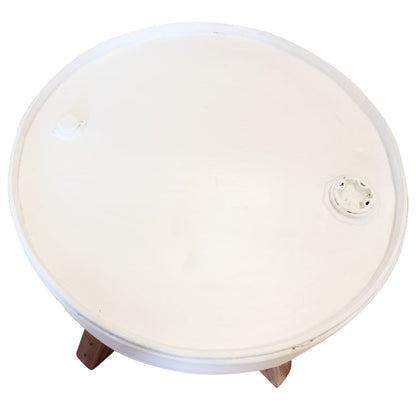 Couchtisch Altholz Massiv 60x45 cm Weiß - Pazzar.ch