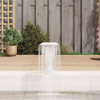 Pool-Wasserfall Edelstahl 64x30x52 cm Silbern - Pazzar.ch