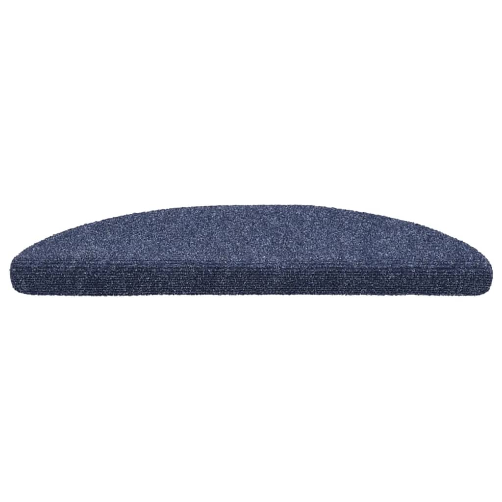 Stufenmatten Selbstklebend 15 Stk. 56x17x3 cm Blau Halbrund
