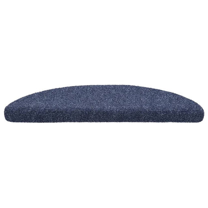 Stufenmatten Selbstklebend 15 Stk. 56x17x3 cm Blau Halbrund