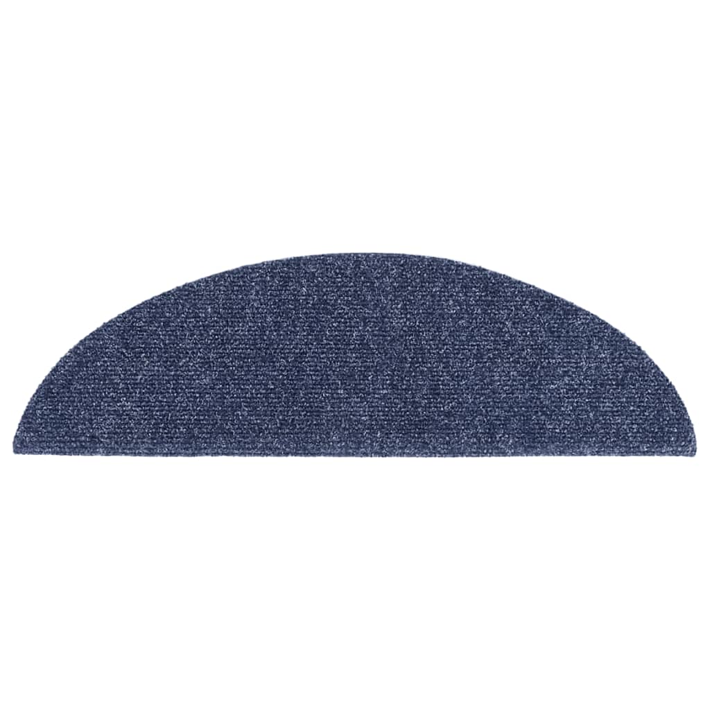Stufenmatten Selbstklebend 15 Stk. 56x17x3 cm Blau Halbrund