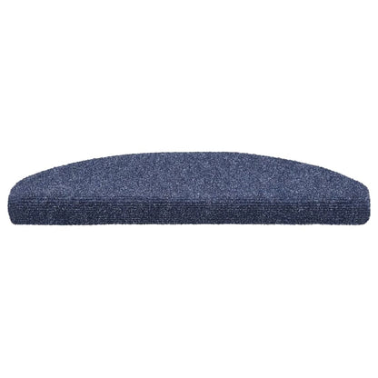 Stufenmatten Selbstklebend 15 Stk. 65x21x4 cm Blau Halbrund Groß