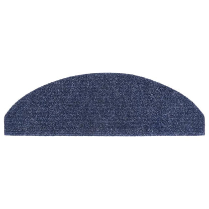 Stufenmatten Selbstklebend 15 Stk. 65x21x4 cm Blau Halbrund Groß