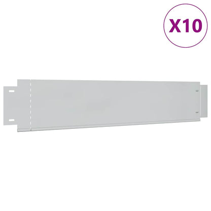Rasenkanten 10 Stk. Verzinkter Stahl 100 x 20 cm