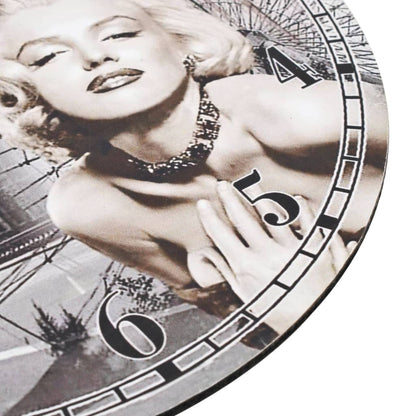 Wanduhr Vintage Marilyn Monroe 30 cm - Pazzar.ch