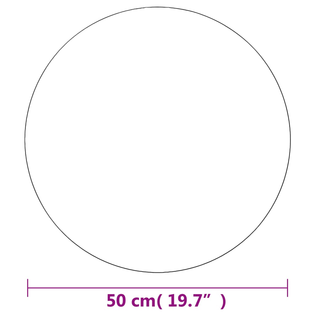 Wandspiegel 50 cm Rund Glas