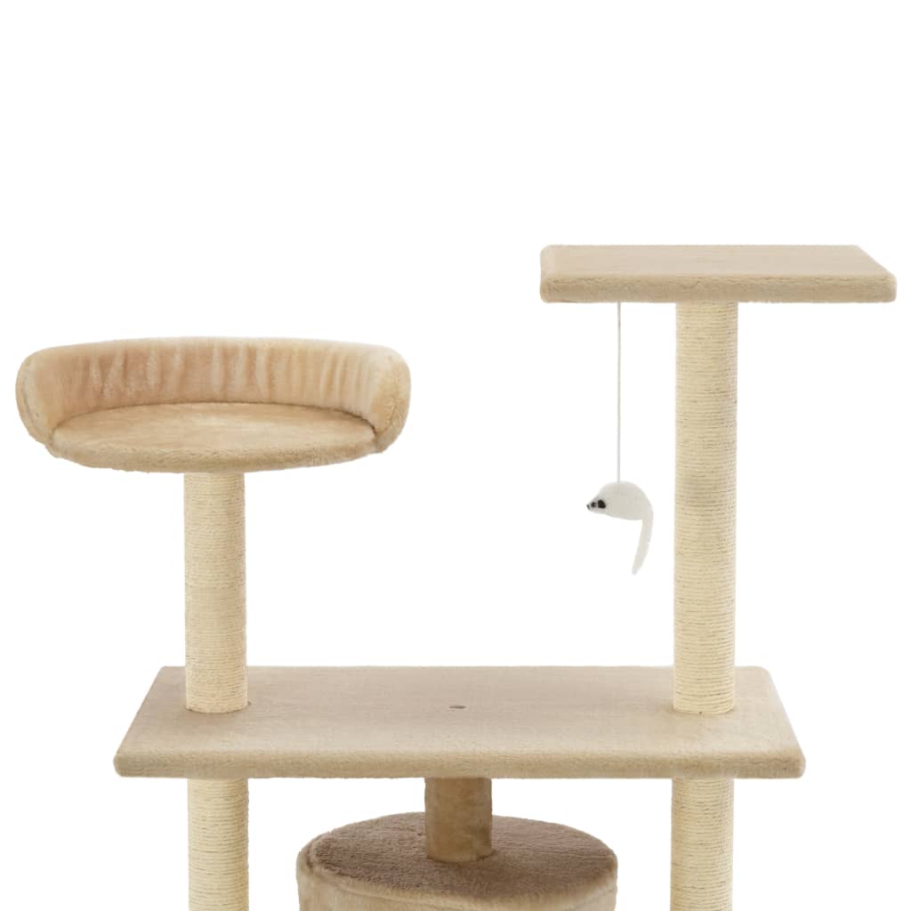 Katzen-Kratzbaum Sisal 95 cm Beige - Pazzar.ch