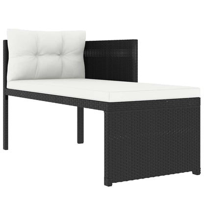 4-tlg. Garten-Lounge-Set Poly Rattan Schwarz - Pazzar.ch