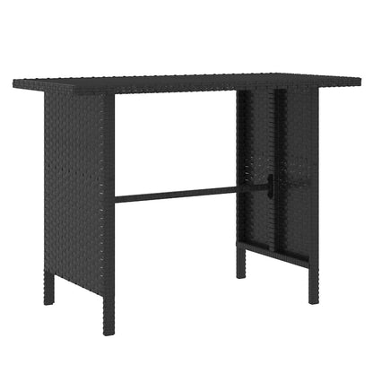 4-tlg. Garten-Lounge-Set Poly Rattan Schwarz - Pazzar.ch